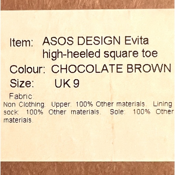 NWT ASOS EVITA US-10-11 HIGH HEELED SQUARE TOE WOVEN FAUX LEATHER BOOT - Picture 11 of 11